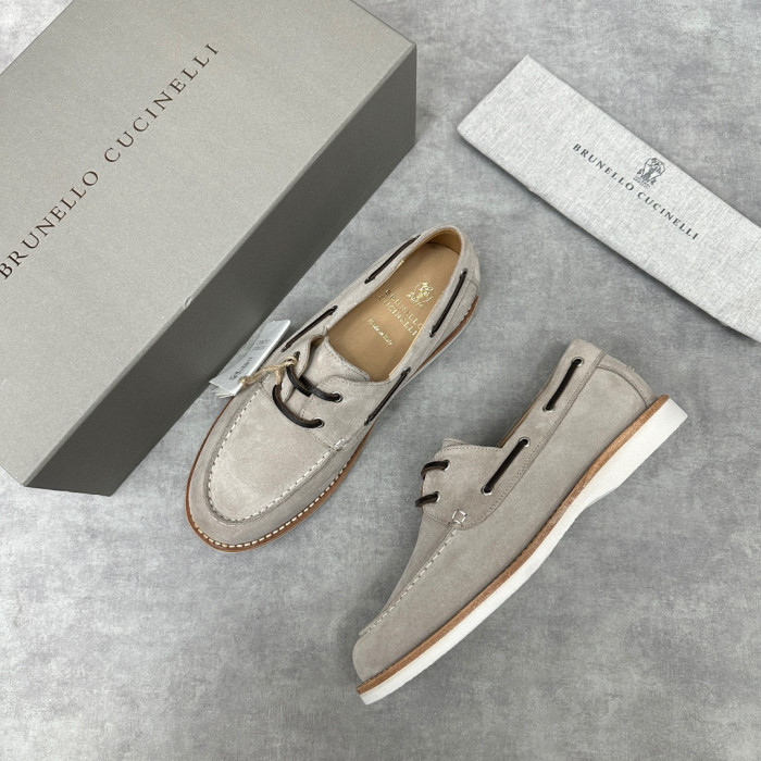 Brunello Cucinelli Men's Suede Loafers Shoes Ngvp #nigo6598