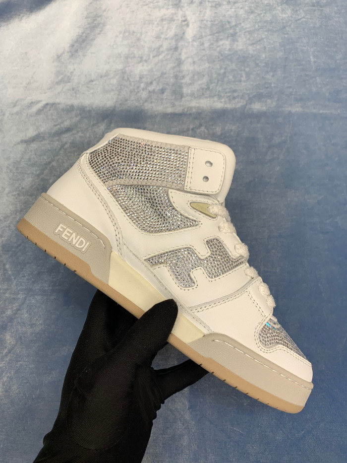 Fendi Match High Bang Bright Diamond Casual Shoes #nigo96471