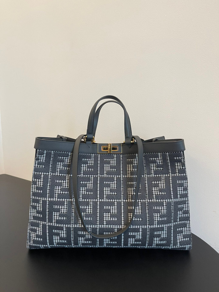 Fendi peekaboo X-tote Leather One Shoulder Printed Bag #nigo21833