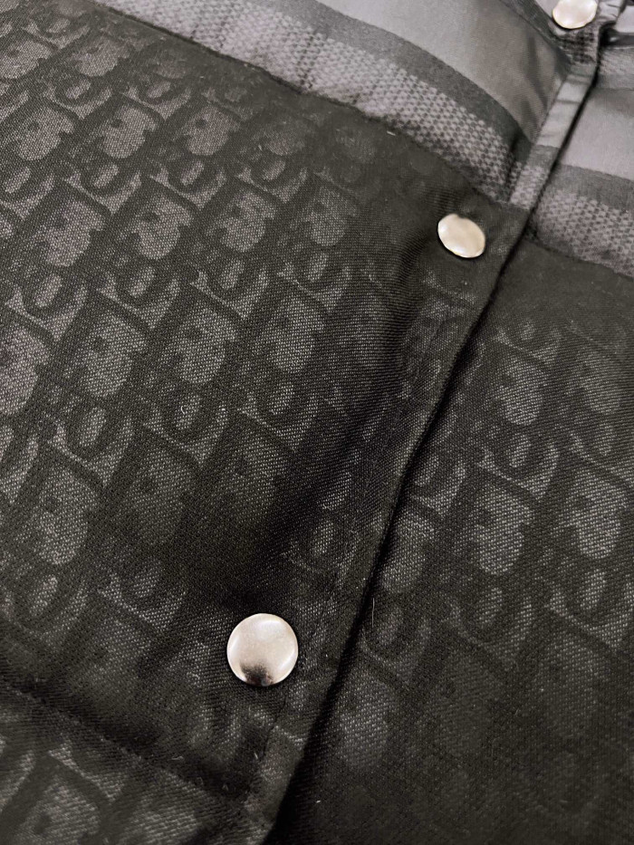 Dior ALPS Leather Printed Sleeveless Down Vest #nigo96475