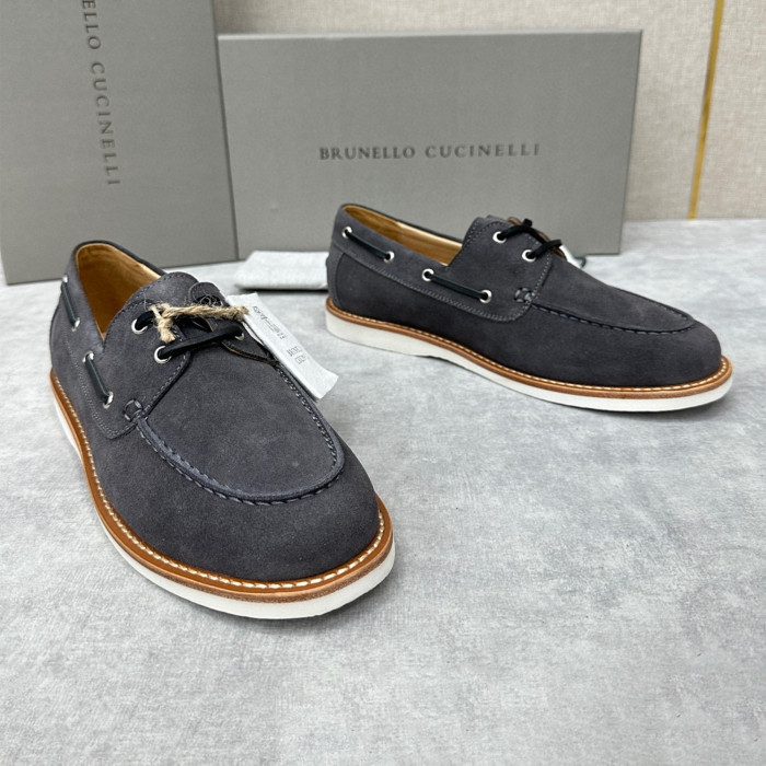 Brunello Cucinelli Men's Suede Loafers Shoes Ngvp #nigo6598