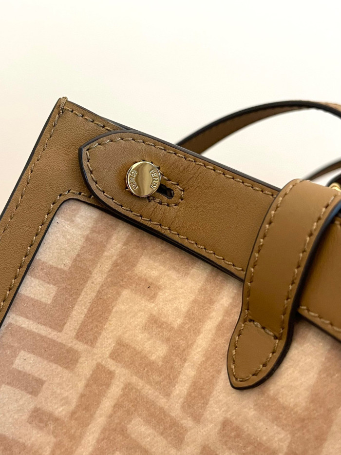Fendi peekaboo X-tote Leather One Shoulder Printed Bag #nigo21833