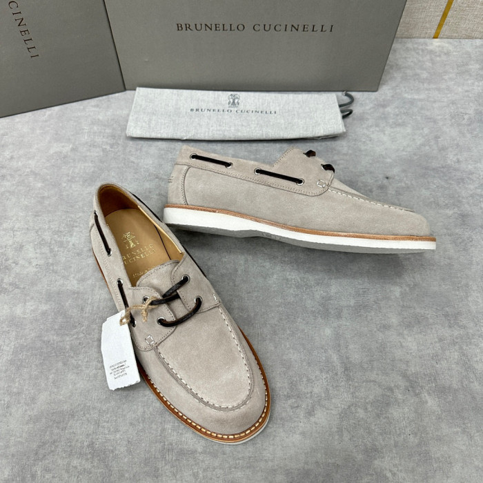 Brunello Cucinelli Men's Suede Loafers Shoes Ngvp #nigo6598
