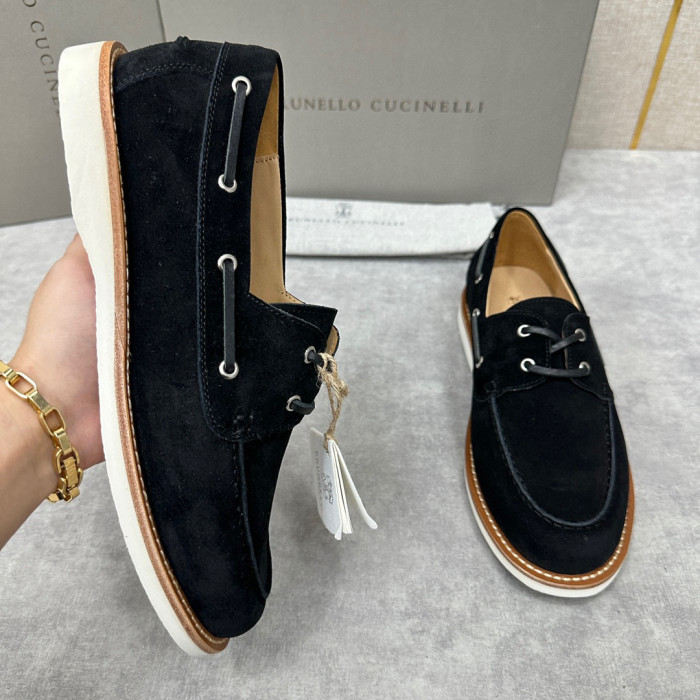 Brunello Cucinelli Men's Suede Loafers Shoes Ngvp #nigo6598