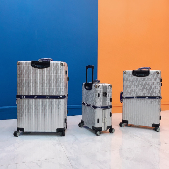FENDI NIGO Silver Outbound Luggage #nigo57667