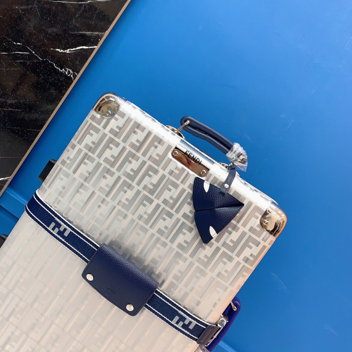 FENDI NIGO Silver Outbound Luggage #nigo57667