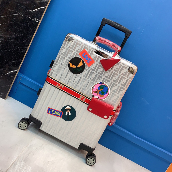 FENDI NIGO Silver Outbound Luggage #nigo57667