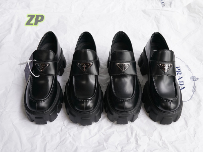 Prada Monolith Women's Leather With Thick Shoes #nigo21837