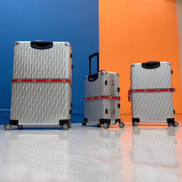 FENDI NIGO Silver Outbound Luggage #nigo57667
