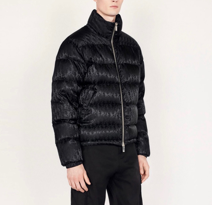 Dior Oblique Long Sleeve Zip Puffer Down Jacket #nigo96496