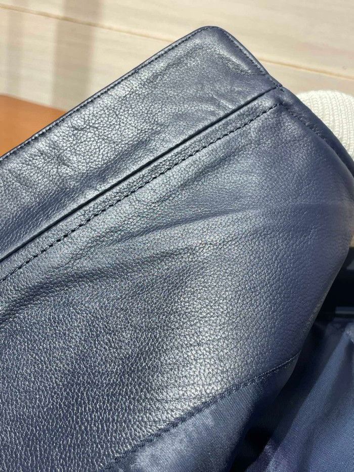 Louis Vuitton Leather Mix Teddy Plush Leather Zip Jacket #nigo96514