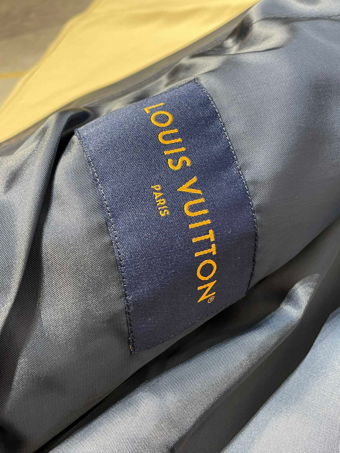 Louis Vuitton Leather Mix Teddy Plush Leather Zip Jacket #nigo96514