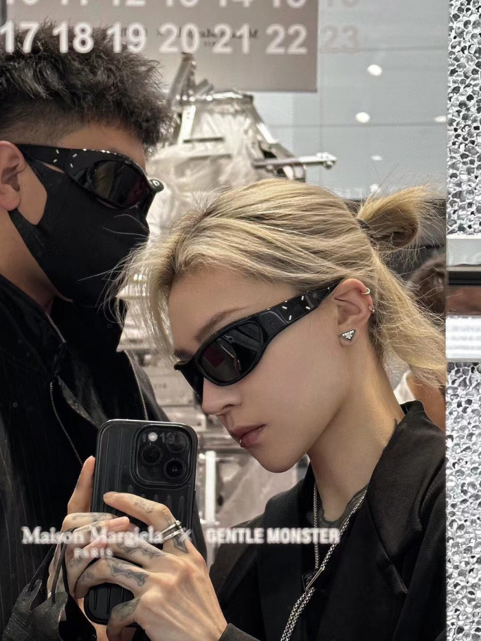 Maison Margiela x GENTLE MONSTER Black Sunglasses Ngvp #nigo5267
