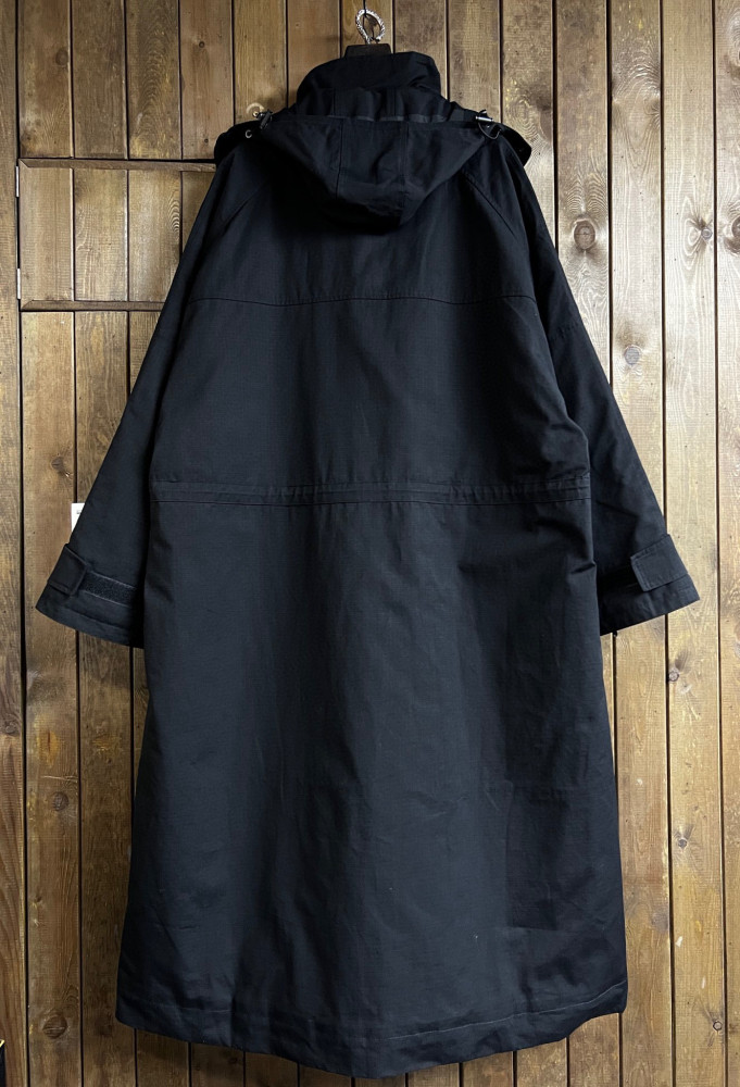 Balenciaga Black Long Loose Hooded Work Coat Ngvp #nigo6658