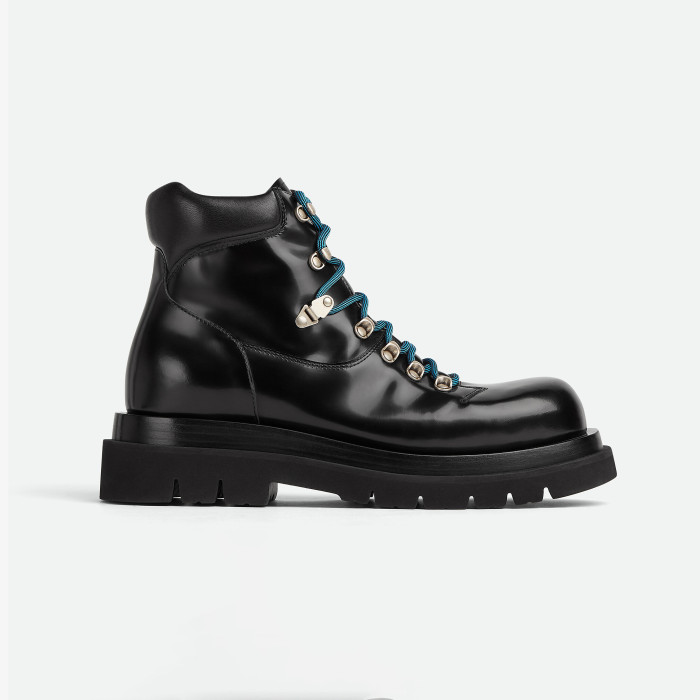 Bottega Veneta Lug Leather Mid Length Lace Up Martin Boots Shoes #nigo21856