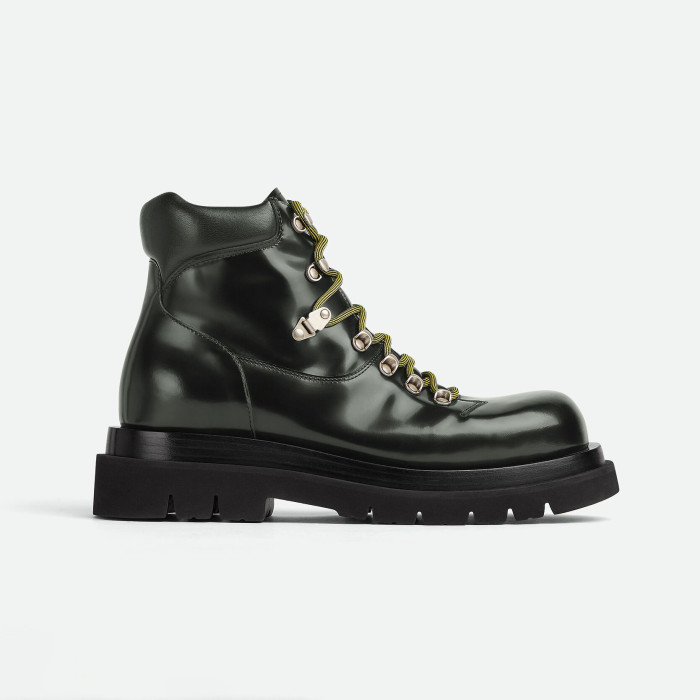 Bottega Veneta Lug Leather Mid Length Lace Up Martin Boots Shoes #nigo21856