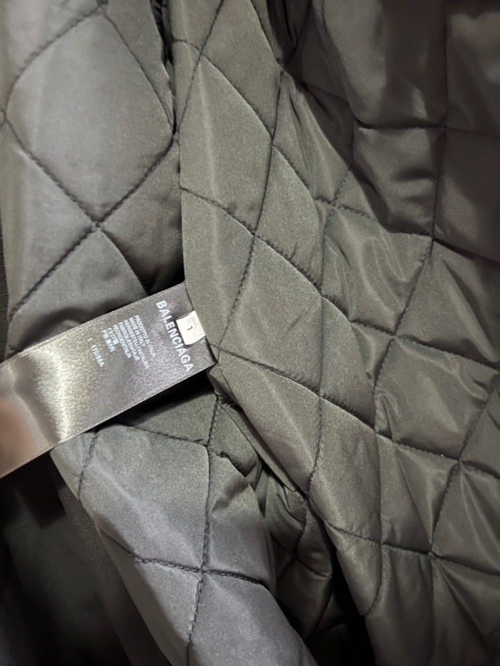 Balenciaga Black Long Loose Hooded Work Coat Ngvp #nigo6658