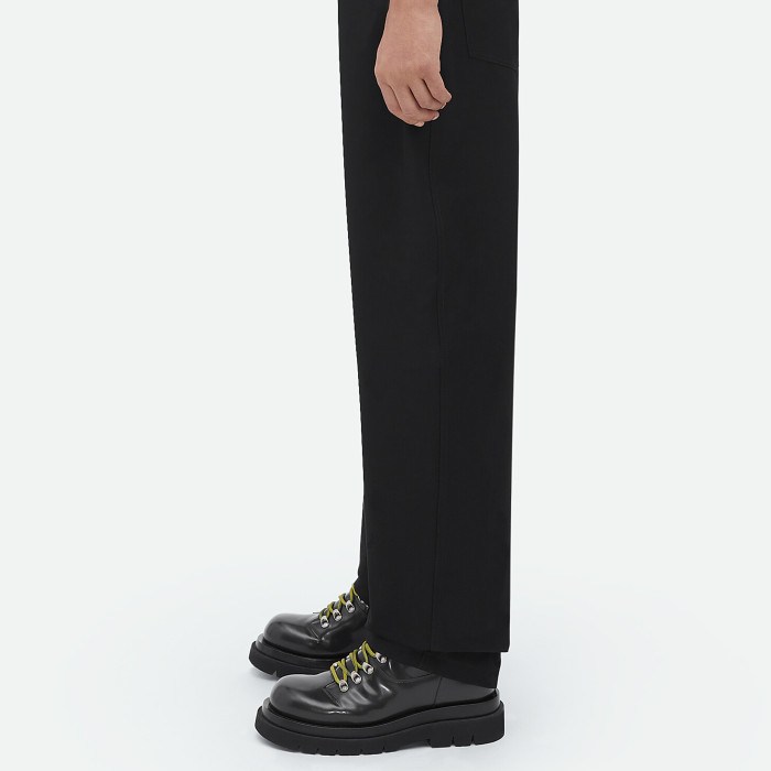 Bottega Veneta Lug Leather Mid Length Lace Up Martin Boots Shoes #nigo21856