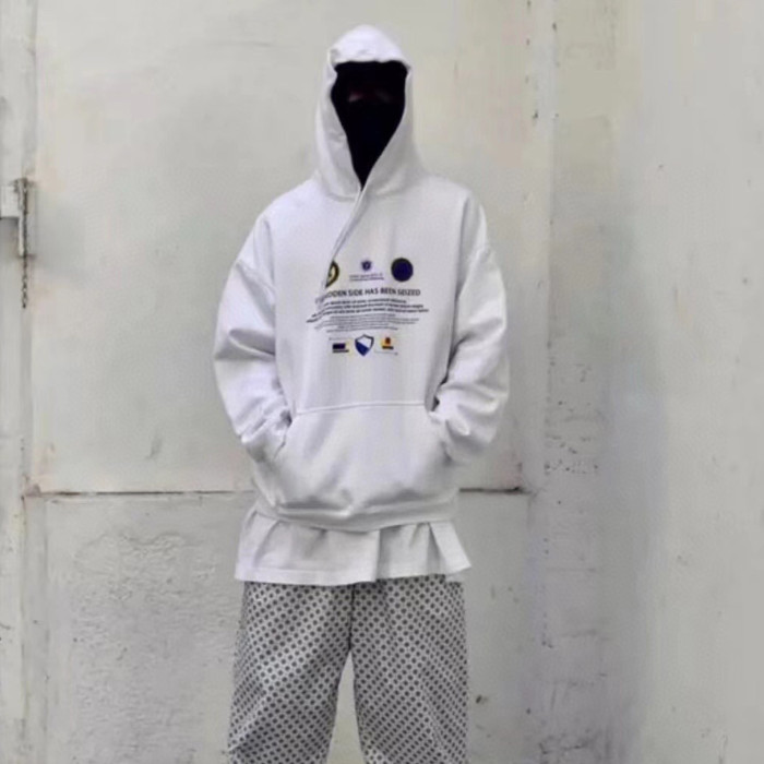 Vetements Letter Print Hooded Sweatshirt Ngvp #nigo6663