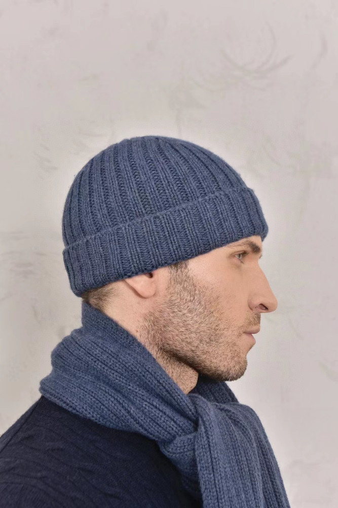 Loro Piana Cashmere Knit Hat Scarf Set #nigo6664