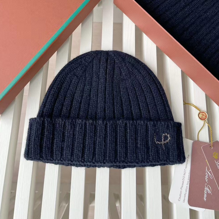 Loro Piana Cashmere Knit Hat Scarf Set #nigo6664