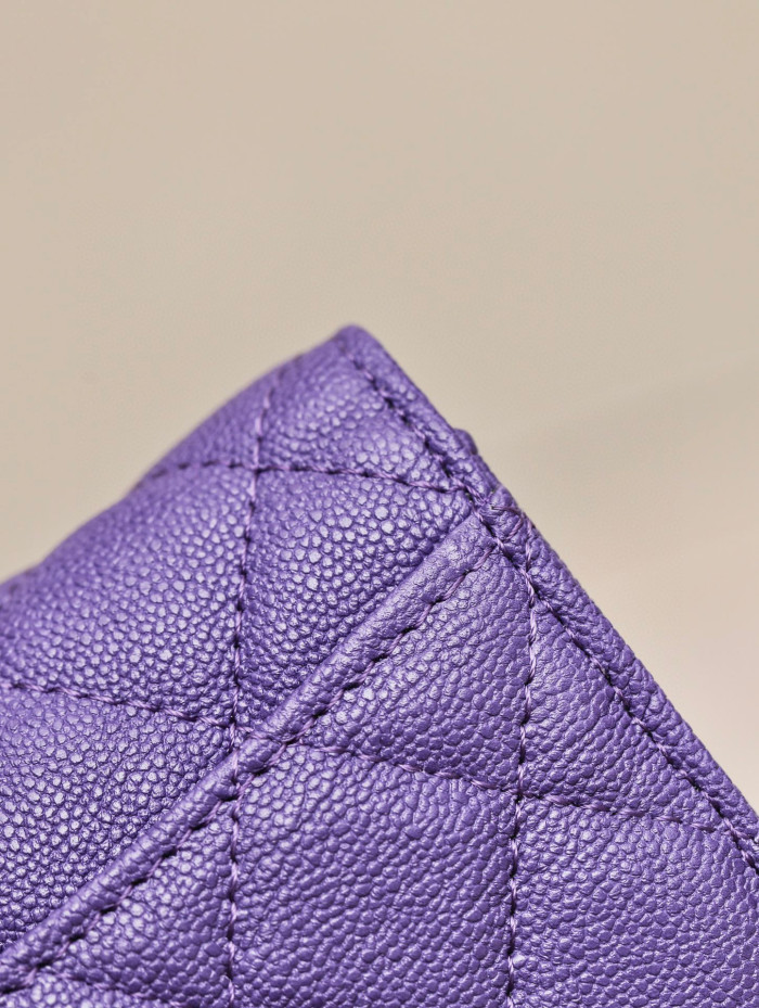 Chanel Leather Plaid Mini Wallet Bag #nigo21863