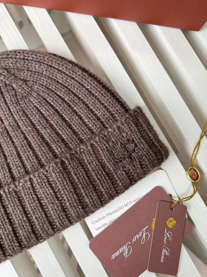 Loro Piana Cashmere Knit Hat Scarf Set #nigo6664