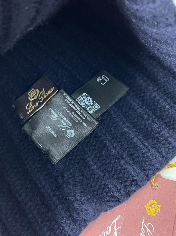 Loro Piana Cashmere Knit Hat Scarf Set #nigo6664
