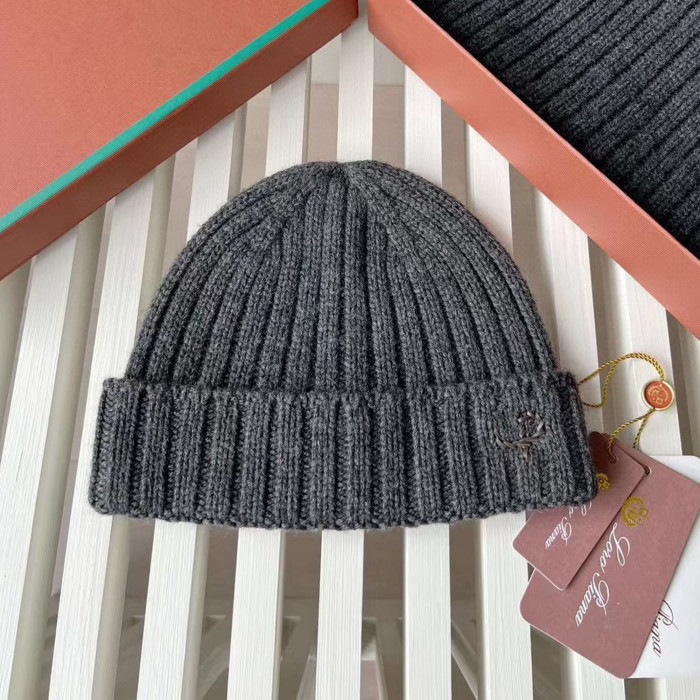 Loro Piana Cashmere Knit Hat Scarf Set #nigo6664