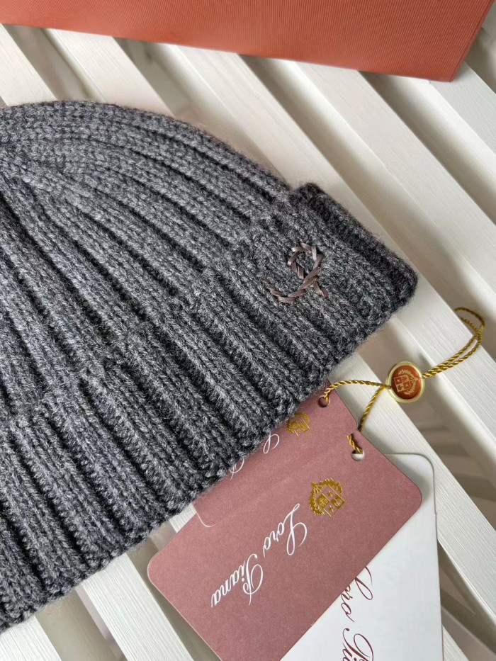 Loro Piana Cashmere Knit Hat Scarf Set #nigo6664