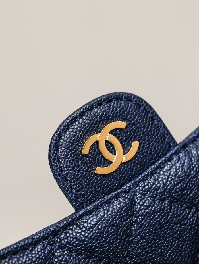 Chanel Leather Plaid Mini Wallet Bag #nigo21863