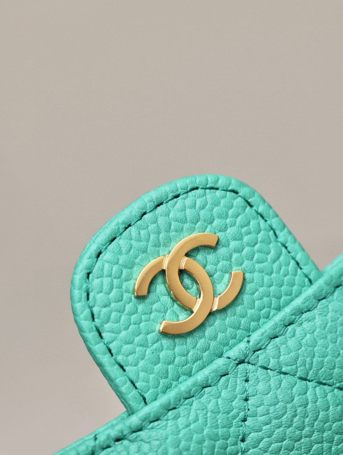 Chanel Leather Plaid Mini Wallet Bag #nigo21863