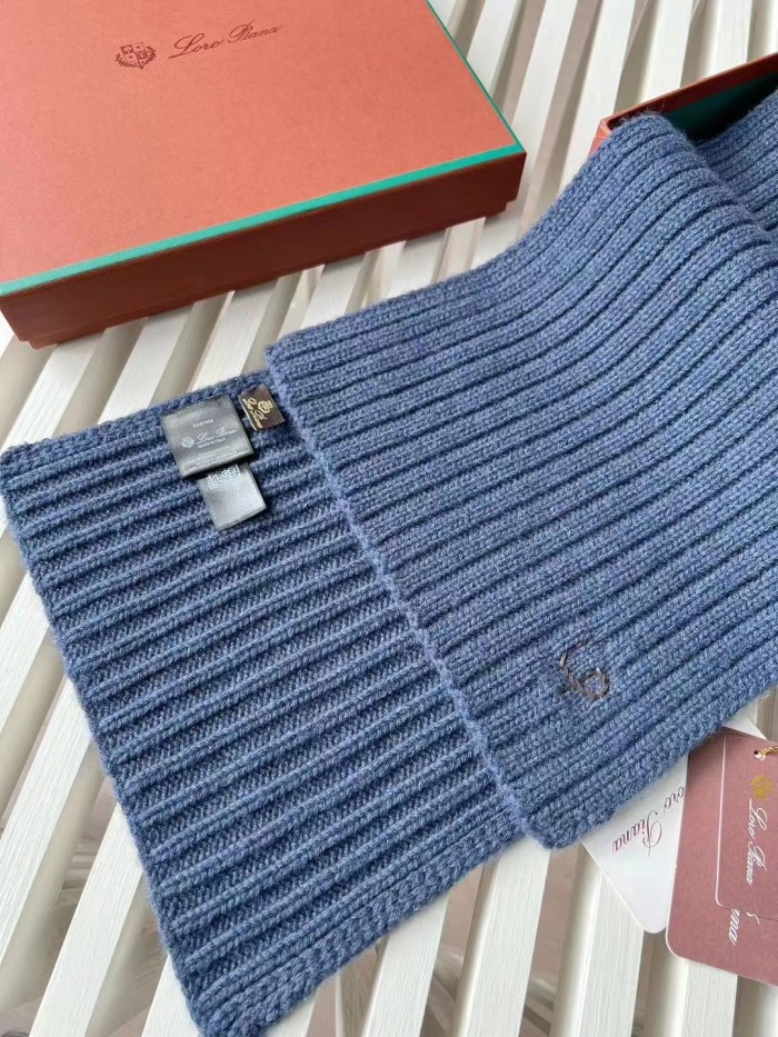 Loro Piana Cashmere Knit Hat Scarf Set #nigo6664