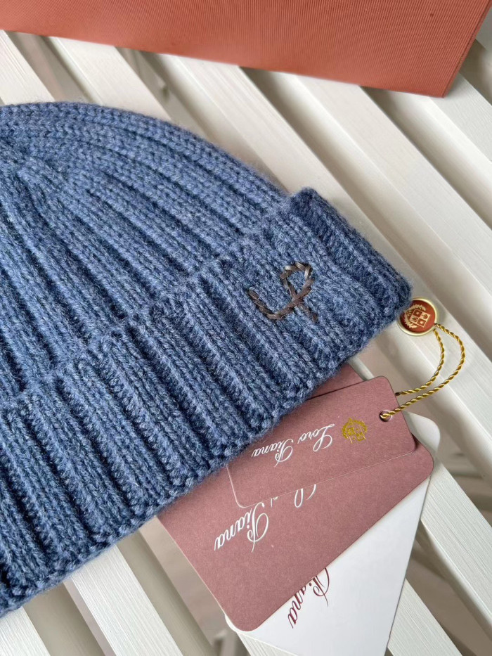 Loro Piana Cashmere Knit Hat Scarf Set #nigo6664