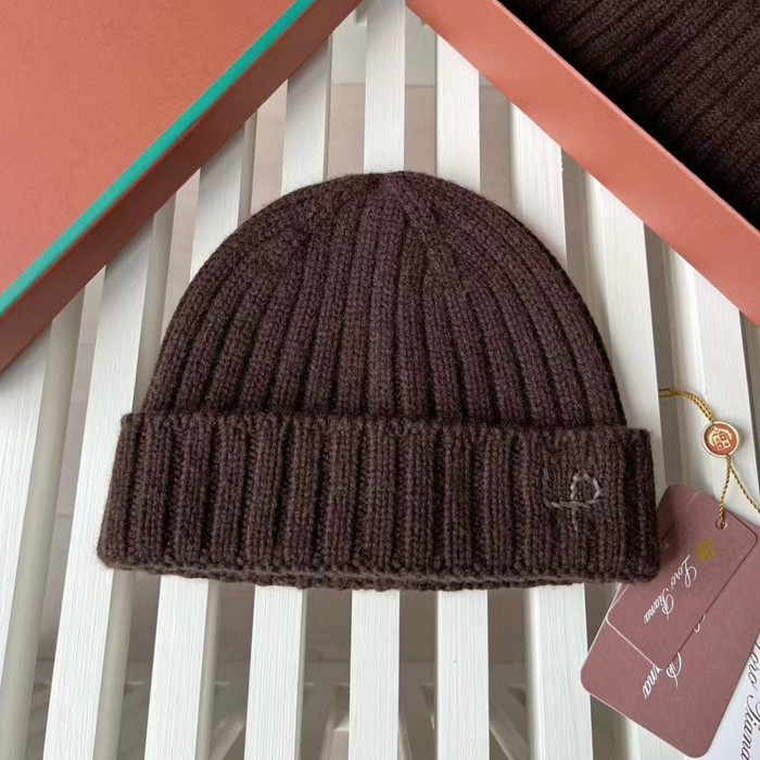 Loro Piana Cashmere Knit Hat Scarf Set #nigo6664