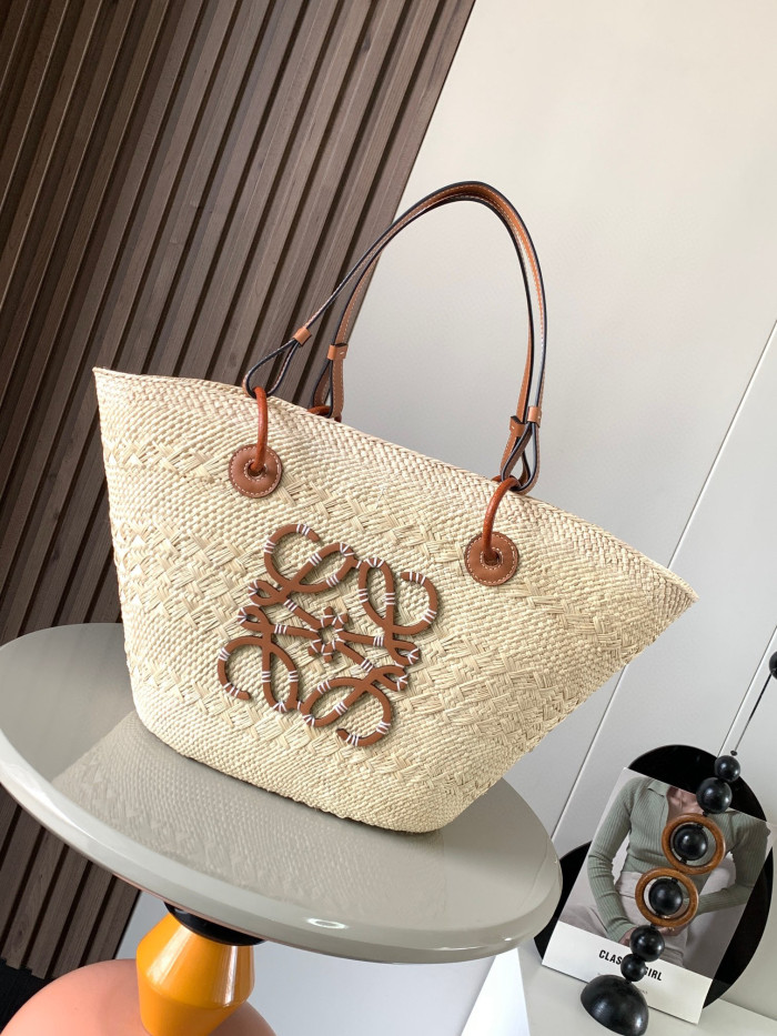 Loewe Anagram Basket Woven Handheld Diagonal Straddle Bag #nigo21877
