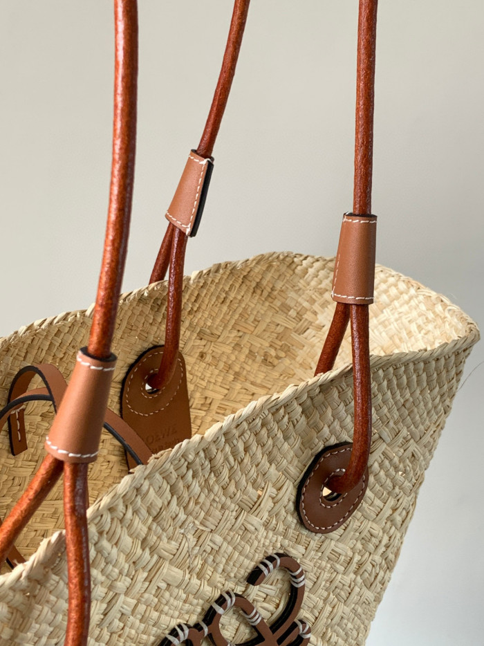 Loewe Anagram Basket Woven Handheld Diagonal Straddle Bag #nigo21877
