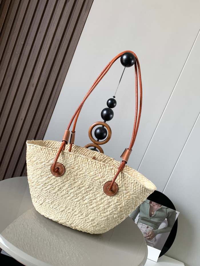 Loewe Anagram Basket Woven Handheld Diagonal Straddle Bag #nigo21877