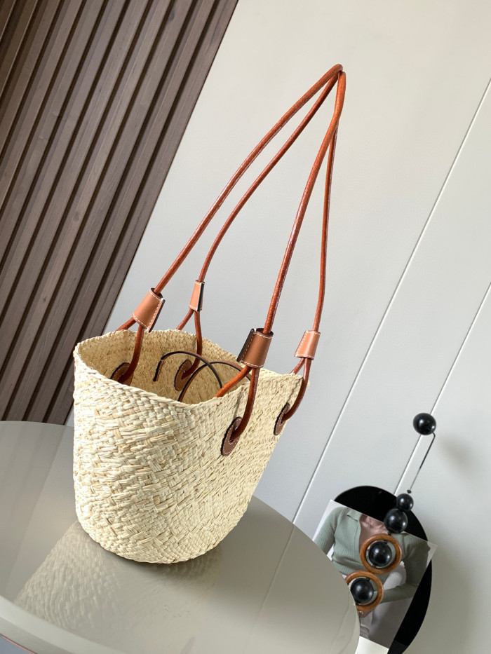 Loewe Anagram Basket Woven Handheld Diagonal Straddle Bag #nigo21877