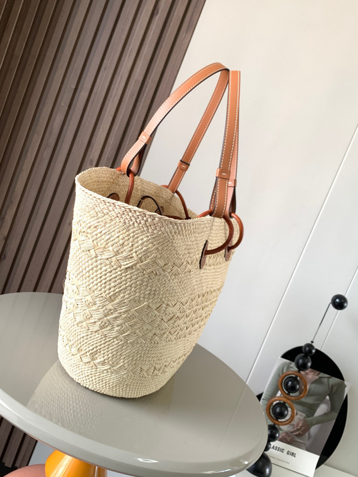 Loewe Anagram Basket Woven Handheld Diagonal Straddle Bag #nigo21877