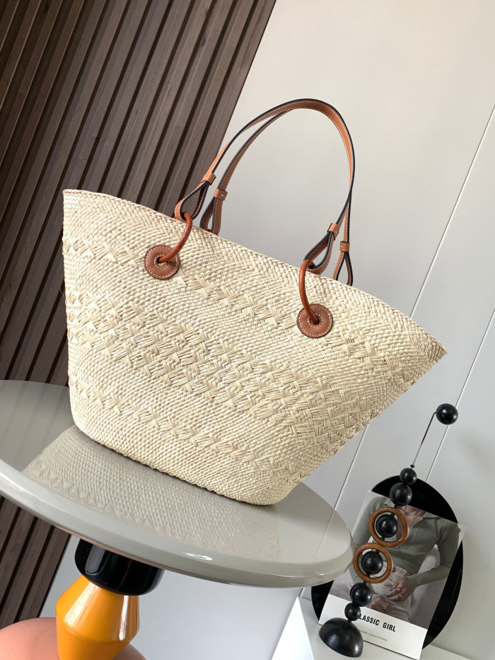 Loewe Anagram Basket Woven Handheld Diagonal Straddle Bag #nigo21877