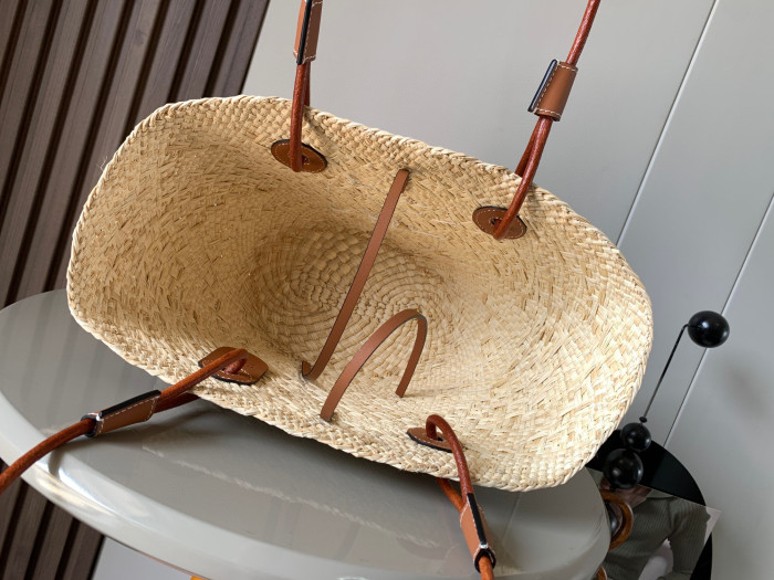 Loewe Anagram Basket Woven Handheld Diagonal Straddle Bag #nigo21877