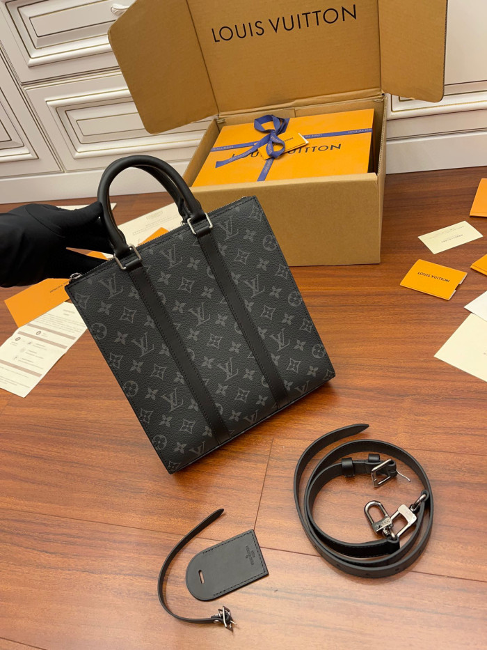 Louis Vuitton Sac Plat Cross Leather Printed Portable Diagonal Bag #nigo21883