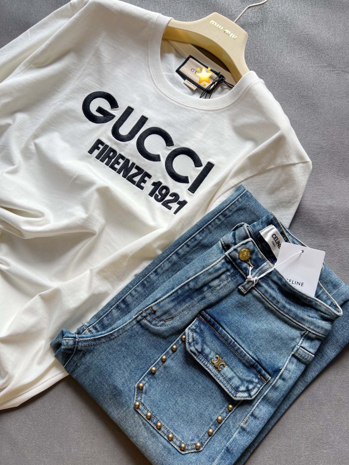 Gucci Cotton Letter Short Sleeve T-shirt #nigo21882
