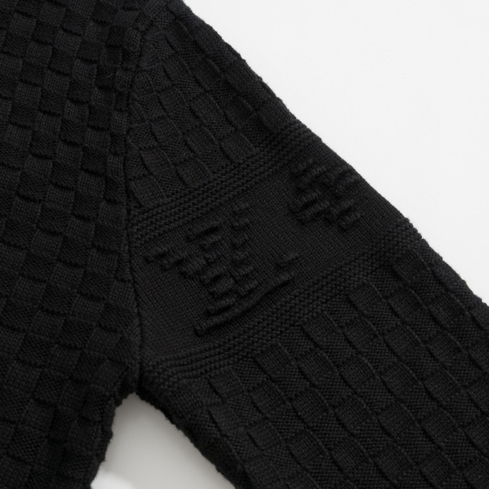 Louis Vuitton Damier Polo Neck Knitted Long Sleeve Pullover Sweater #nigo21884