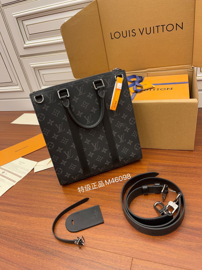 Louis Vuitton Sac Plat Cross Leather Printed Portable Diagonal Bag #nigo21883