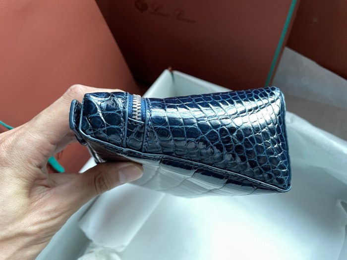 Loro Piana Extra Pocket L19 Leather Clutch Bag #nigo5996