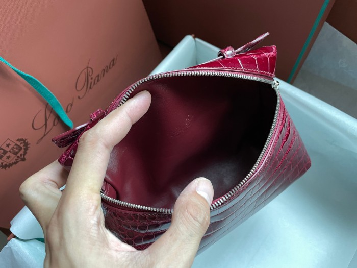 Loro Piana Extra Pocket L19 Leather Clutch Bag #nigo5996