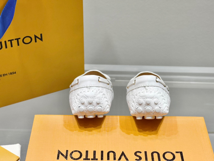 Louis Vuitton Business Casual Leather Loafers Shoes #nigo96551