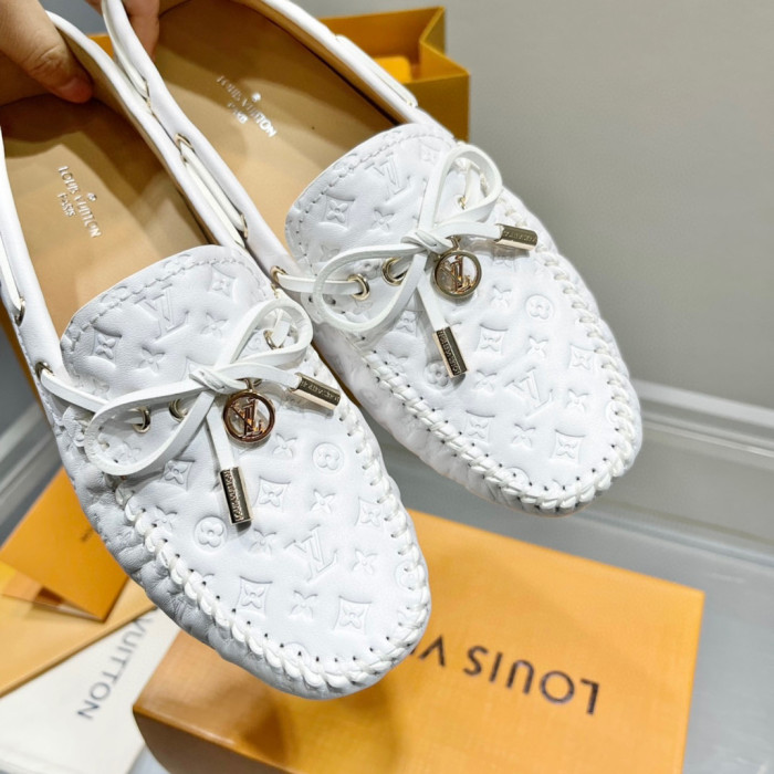 Louis Vuitton Business Casual Leather Loafers Shoes #nigo96551